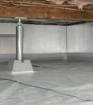 Installed crawl space insulation in Camden