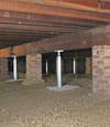 crawl space jack posts installed in Pennsylvania, Delaware, Maryland and New Jersey