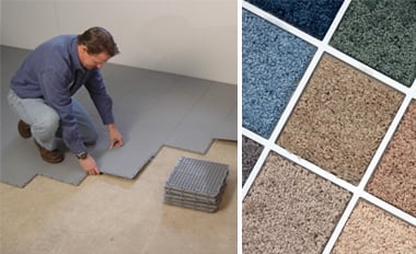 Basement subfloor matting and basement carpeting in Pennsylvania, Delaware, and Maryland