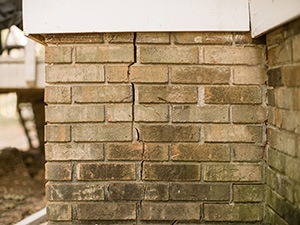 Cracked Brick Foundation in Greater Philadelphia and Baltimore