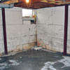 Rusted, corroded i-beams found with a failing foundation 