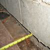 Foundation wall separating from the floor 