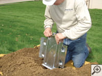 Steel earth anchor assembly installation