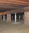 crawl space jack posts installed in Pennsylvania, Delaware, and Maryland