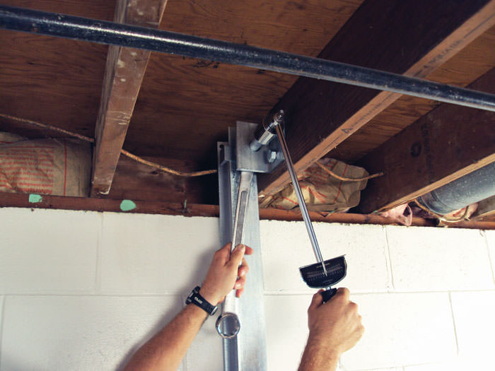 Brace Wall Repair System Installation In Philadelphia Straightening A Foundation Wall With The Brace I Beam System In Haverford Home