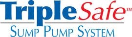 Sump pump system logo for our TripleSafe™, available in areas like Yorklyn