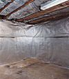An energy efficient radiant heat and vapor barrier for a Phoenix basement finishing project