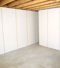 Unfinished basement insulated wall covering in Haverford, Pennsylvania, Delaware, and Maryland